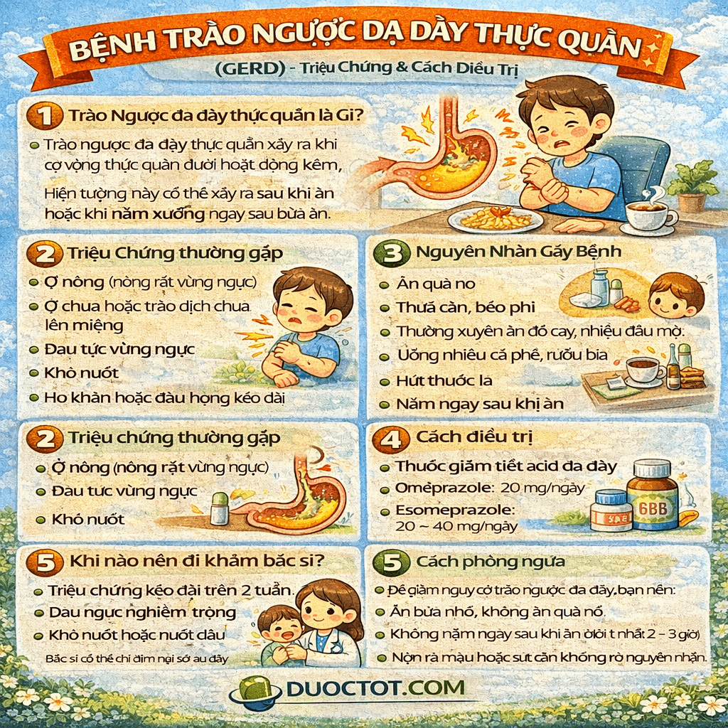 BỆNH TRÀO NGƯỢC DẠ DÀY THỰC QUẢN (GERD) BỆNH TRÀO NGƯỢC DẠ DÀY THỰC QUẢN (GERD)